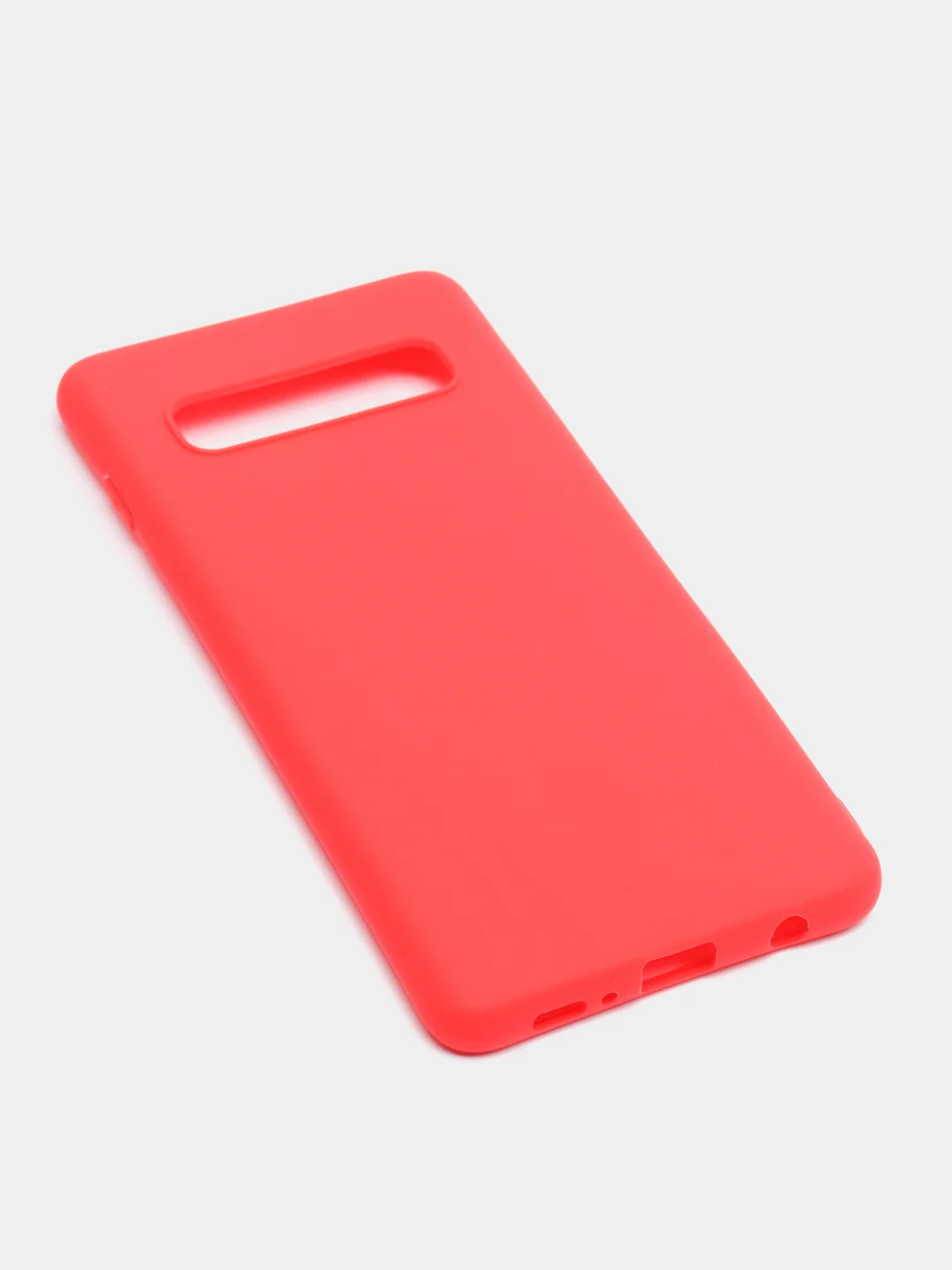 Красный чехол на Samsung (Самсунг) S8, S9, S9 plus, S10, S10 plus, S10e