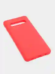 Красный чехол на Samsung (Самсунг) S8, S9, S9 plus, S10, S10 plus, S10e