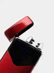 Красный зажигалка электронная, металлическая, USB, плазменная спираль, зажигалка электронная