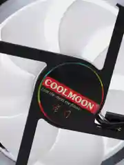 Желтый корпусной вентилятор COOLMOON, кулер для компьютера, с подсветкой, 120 мм