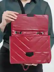 Красный сумка женская стеганная