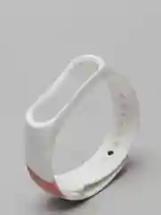 Бежевый силиконовый ремешок с принтом для Xiaomi Mi Band 3 / 4 / 5 / 6