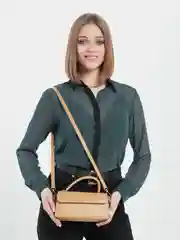 Бежевый сумка женская-мини
