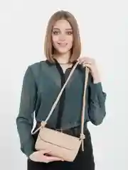 Бежевый сумка женская через плечо