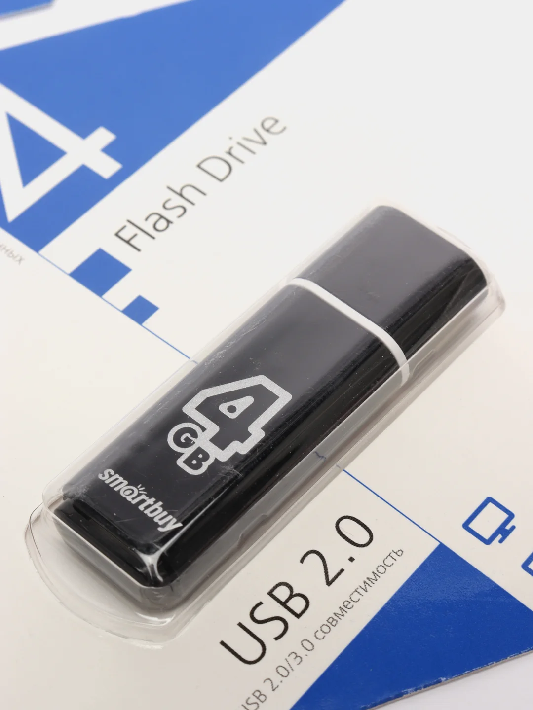 Флеш накопитель USB SmartBuy Glossy 2.0, 4 GB - 64 GB