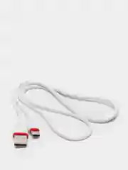 Белый кабель для зарядки TYPE-C Borofone BX17, ГИБКИЙ USB кабель 1м, 2.0A
