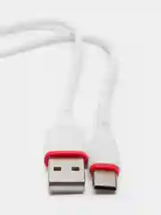 Белый кабель для зарядки TYPE-C Borofone BX17, ГИБКИЙ USB кабель 1м, 2.0A
