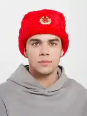 Красный шапки Ушанки/ Будёновка/ Солдатская/ Ушанка (Разные цвета) с кокардой, СССР, РФ