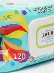 Салфетки влажные "Очищающие" с антибактериальным эффектом, 120 штук