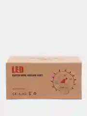 Прозрачный гирлянда-штора занавес 3х3 м LED с пультом и крючками для подвешивания