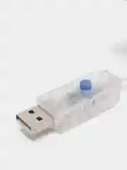 Прозрачный гирлянда-штора занавес 3х3 м LED с пультом и крючками для подвешивания