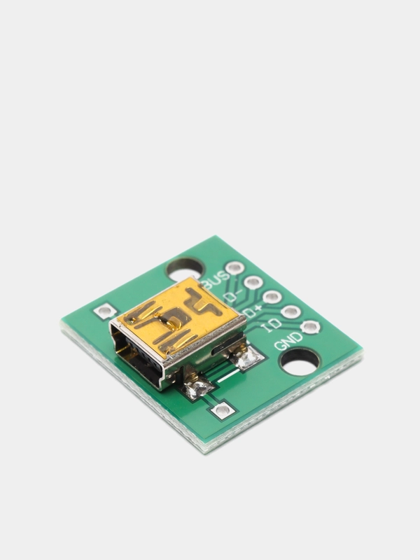 5 штук Гнездо mini-USB на макетной плате