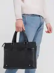 Сумка-портфель мужская для ноутбука, классическая