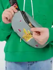 Серый поясная сумка детская BRAWL STARS, MINECRAFT, POCEMON, ХАГИ ВАГИ  КИСИ МИСИ
