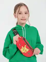 Бордовый поясная сумка детская BRAWL STARS, MINECRAFT, POCEMON, ХАГИ ВАГИ  КИСИ МИСИ