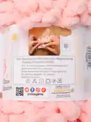 Пастельно-коралловый пряжа Alize puffy, большие петельки, микрополиэстр, 100 г