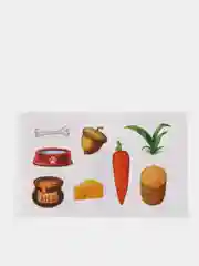 Игра на липучках "Животные и еда"