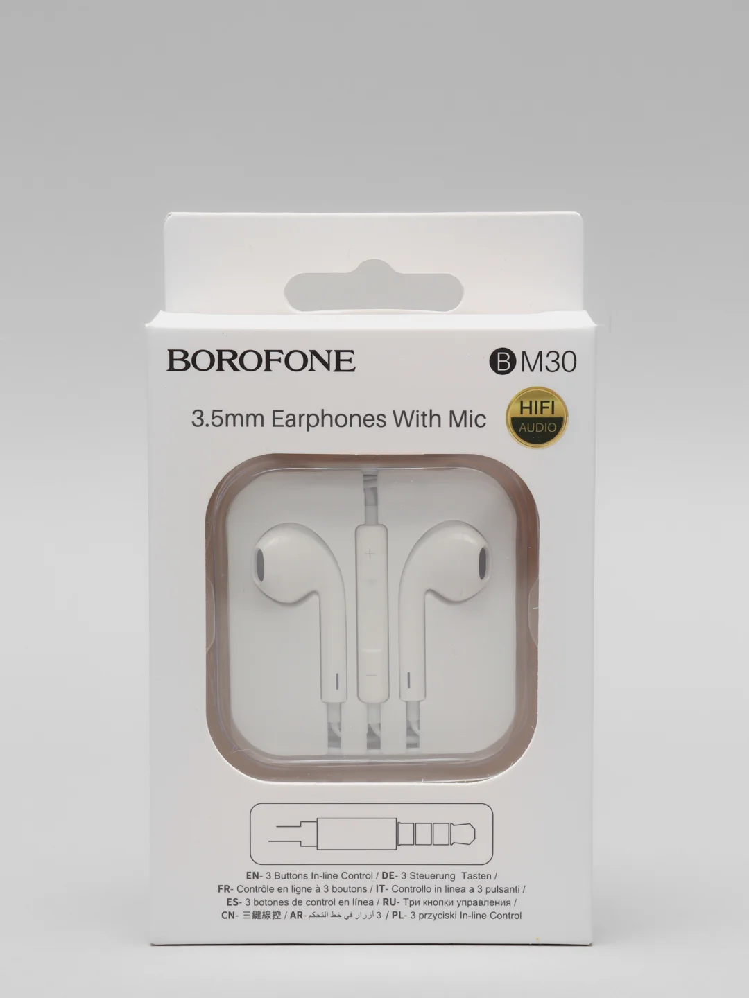 Белый наушники с микрофоном Borofone BM30