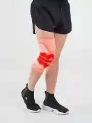 Оранжевый наколенник эластичный спортивный,бандаж на колено с 3D-поддержкой (суппорт)