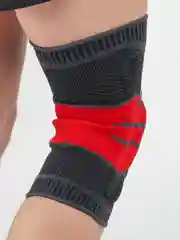 Красный наколенник эластичный спортивный,бандаж на колено с 3D-поддержкой (суппорт)