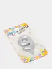 Серый меланж праздничные свечи