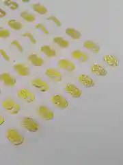 Золотой стикеры цифры/ Наклейки цифры