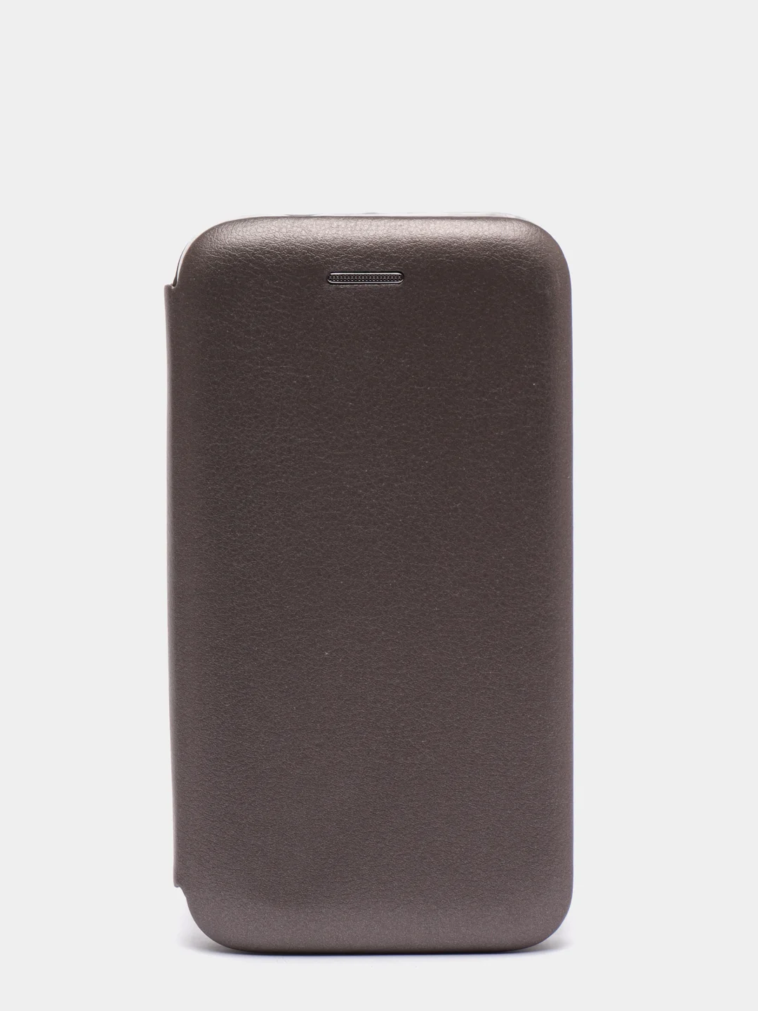 Серебряный чехол-книжка на Samsung Galaxy J1 2016 (J120), Самсунг Галакси Джи1 2016 (Джи120)