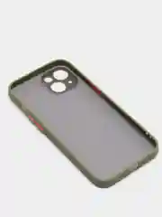 Зеленый матовый чехол на айфон 11, 12, 13, 14, Pro, 11 Pro Max, 12 Pro Max с цветными кнопками