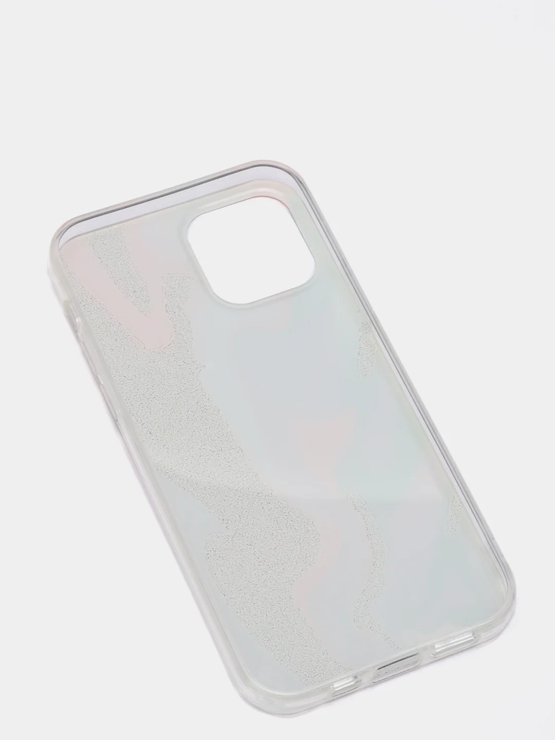 Пурпурный чехол iPhone 12 / 12 Pro (6.1), 12 mini (5.4) силиконовый с мраморным рисунком