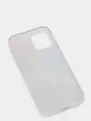 Пурпурный чехол iPhone 12 / 12 Pro (6.1), 12 mini (5.4) силиконовый с мраморным рисунком