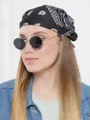 Черный бандана с классическим принтом