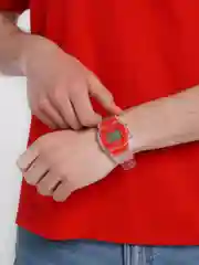 Красный спортивные часы с будильником, унисекс