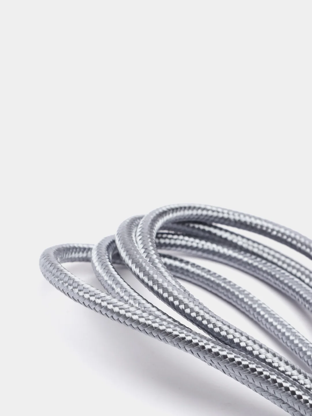 Серый кабель текстильный Olmio Basic, c быстрой зарядкой, micro USB, 1,2 м, 2,1 A