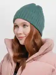 Зеленый шапка женская, 13 цветов