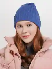 Синий шапка женская, 13 цветов