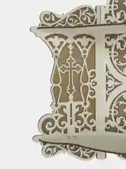 Полка для икон угловая, иконостас настенный угловой освященный, подарок родителям