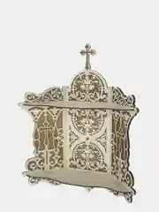 Полка для икон угловая, иконостас настенный угловой освященный, подарок родителям