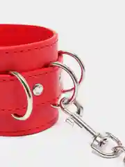 Красный наручники с ремешками