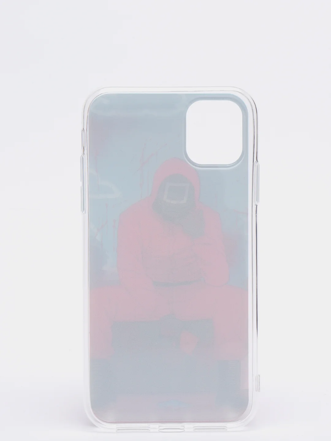 Багровый чехол "Игра в кальмара" iPhone 6S, 7, 8 Plus, XR, 11, 12 Mini 13 Pro Max силиконовый айфон