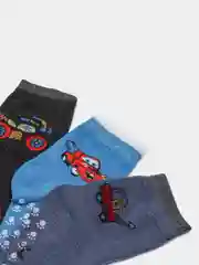 Лазурный носки для мальчика с рисунком