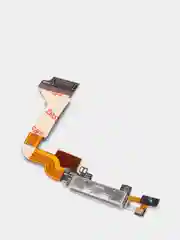 Шлейф iPhone 4, разъем зарядки, белый