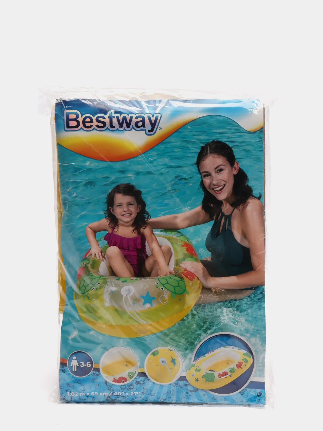 Лодочка надувная Bestway, 102 х 69 см, от 3-6 лет
