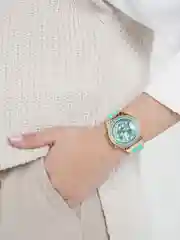Голубой часы наручные, женские, цветные