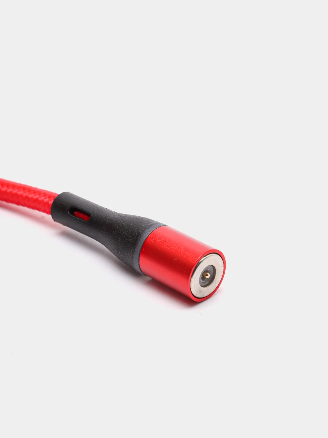Красный usb Кабель магнитный Borofone BU16 USB microUSB 1.0м 2.4A плетенный