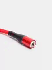 Красный usb Кабель магнитный Borofone BU16 USB microUSB 1.0м 2.4A плетенный