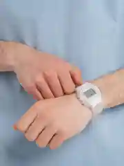 Белый спортивные часы с будильником, унисекс