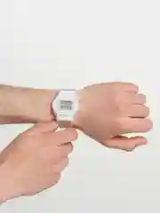 Белый спортивные часы с будильником, унисекс