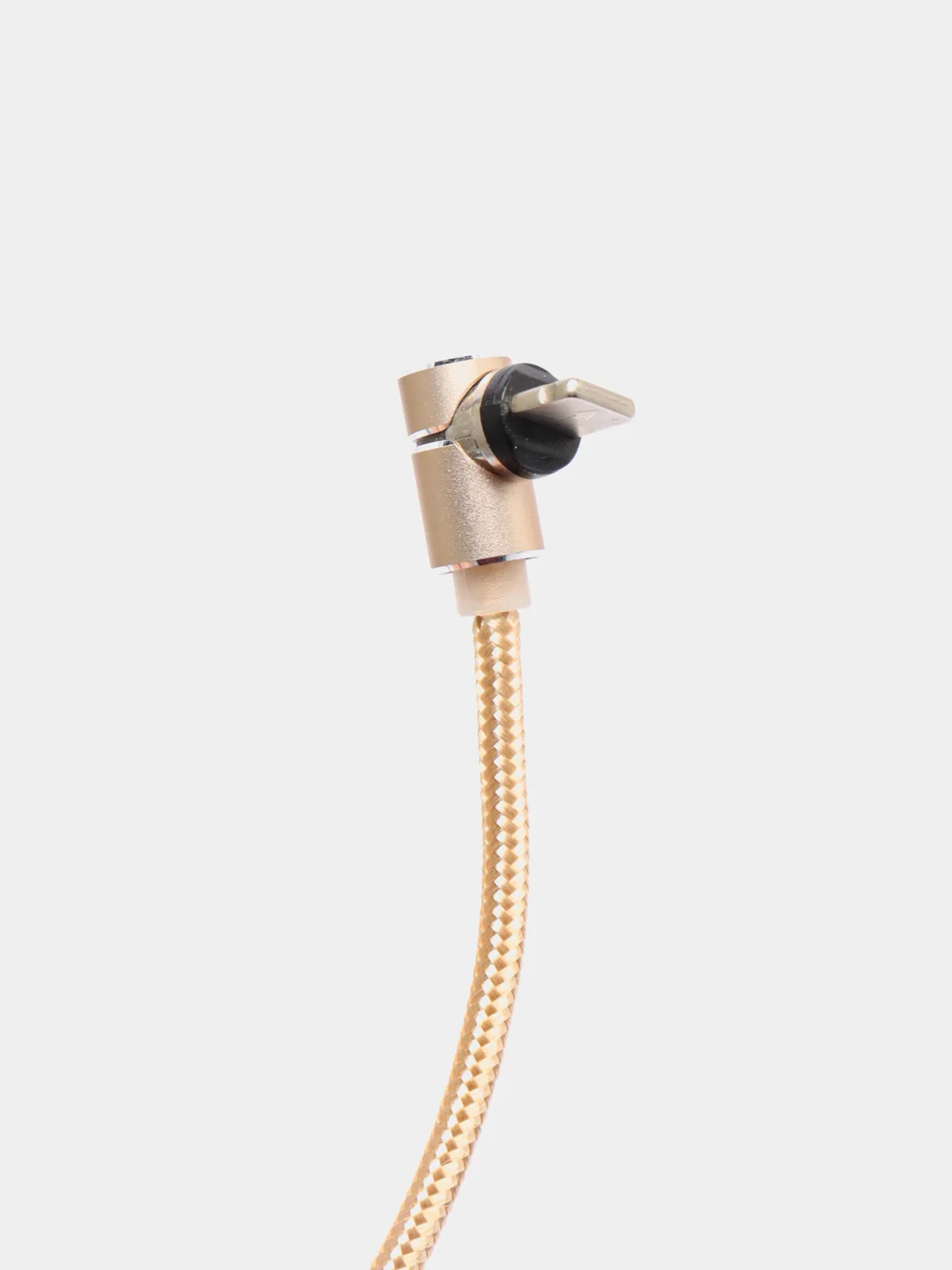 Золотой usb кабель магнитный 3 в 1, сменные разъемы MicroUSB,Type-C,Lightning для Android и iPhone