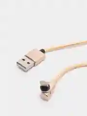 Золотой usb кабель магнитный 3 в 1, сменные разъемы MicroUSB,Type-C,Lightning для Android и iPhone