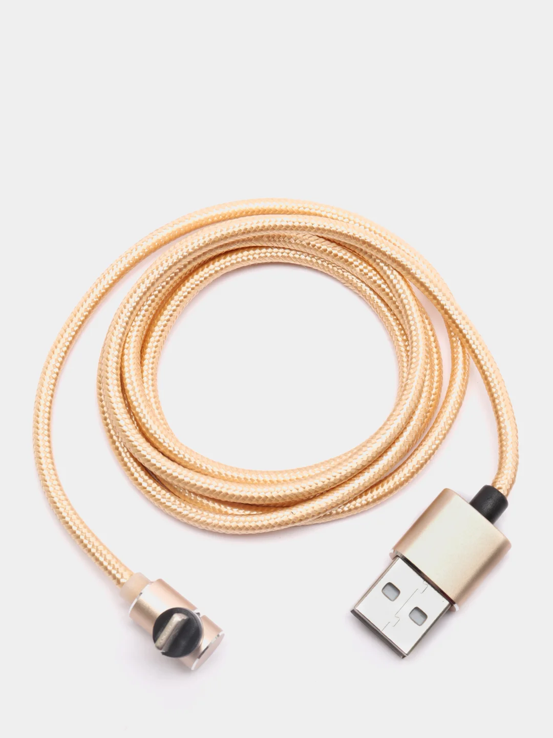 Золотой usb кабель магнитный 3 в 1, сменные разъемы MicroUSB,Type-C,Lightning для Android и iPhone